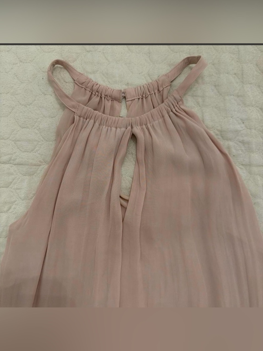 Ramy Brook Dusty Rose Ruffle Tiered Halter Maxi Dress - Size 6 - Picture 4 of 6